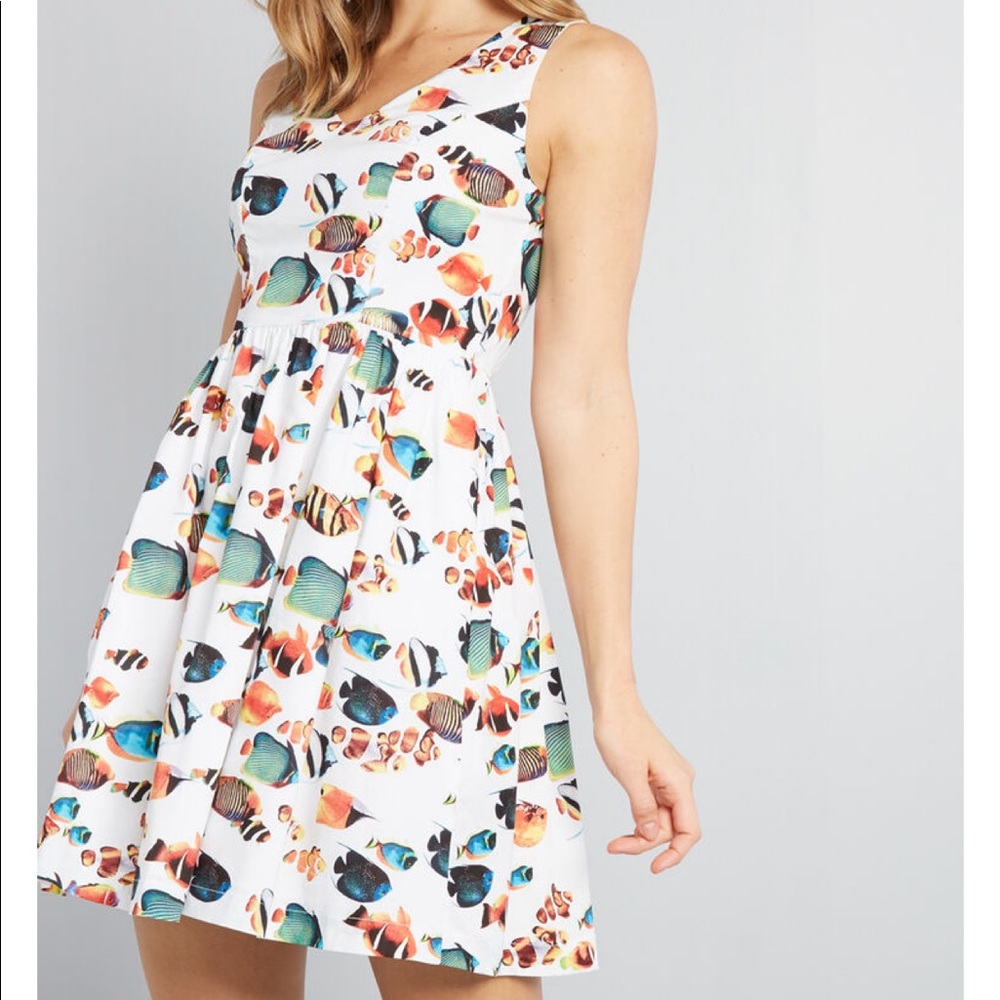 Pleasant Temperament Cotton A-Line Dress